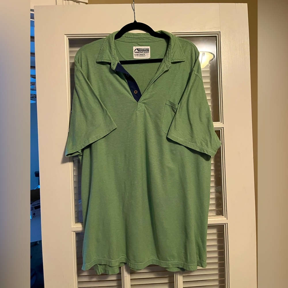 XL Mountain Khaki polo